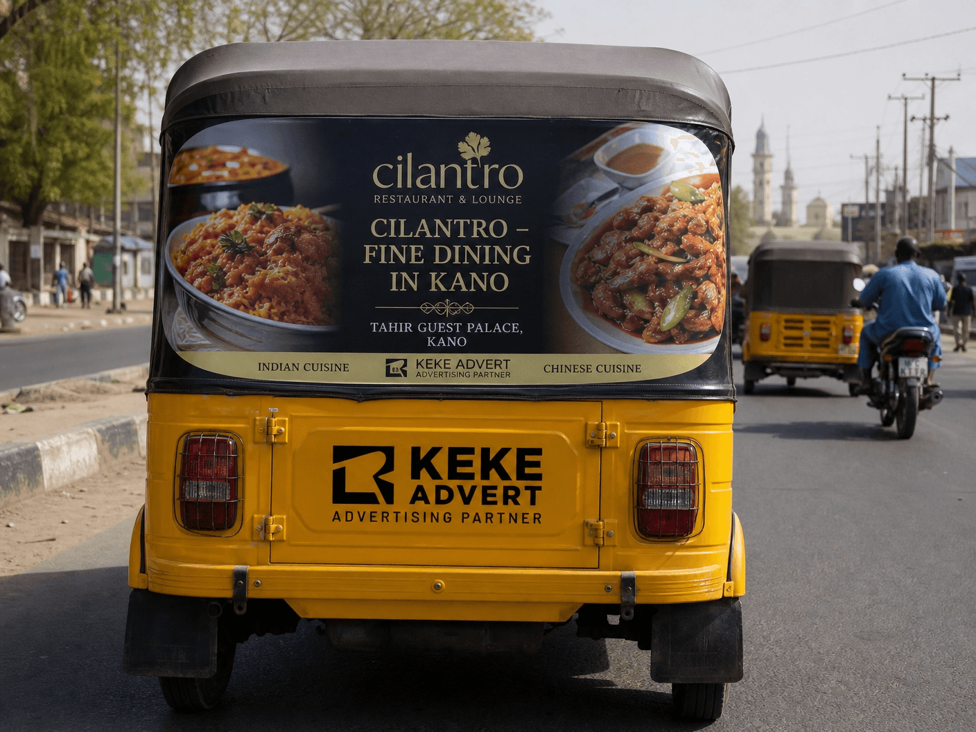 Keke Advert campaign for Cilantro Restaurant & Lounge